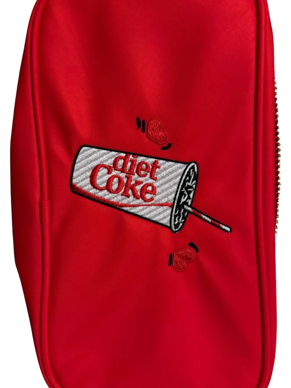 Stoney Clover Lane x Diet Coke Collab - Diet Coke LARGE Pouch Embroidered